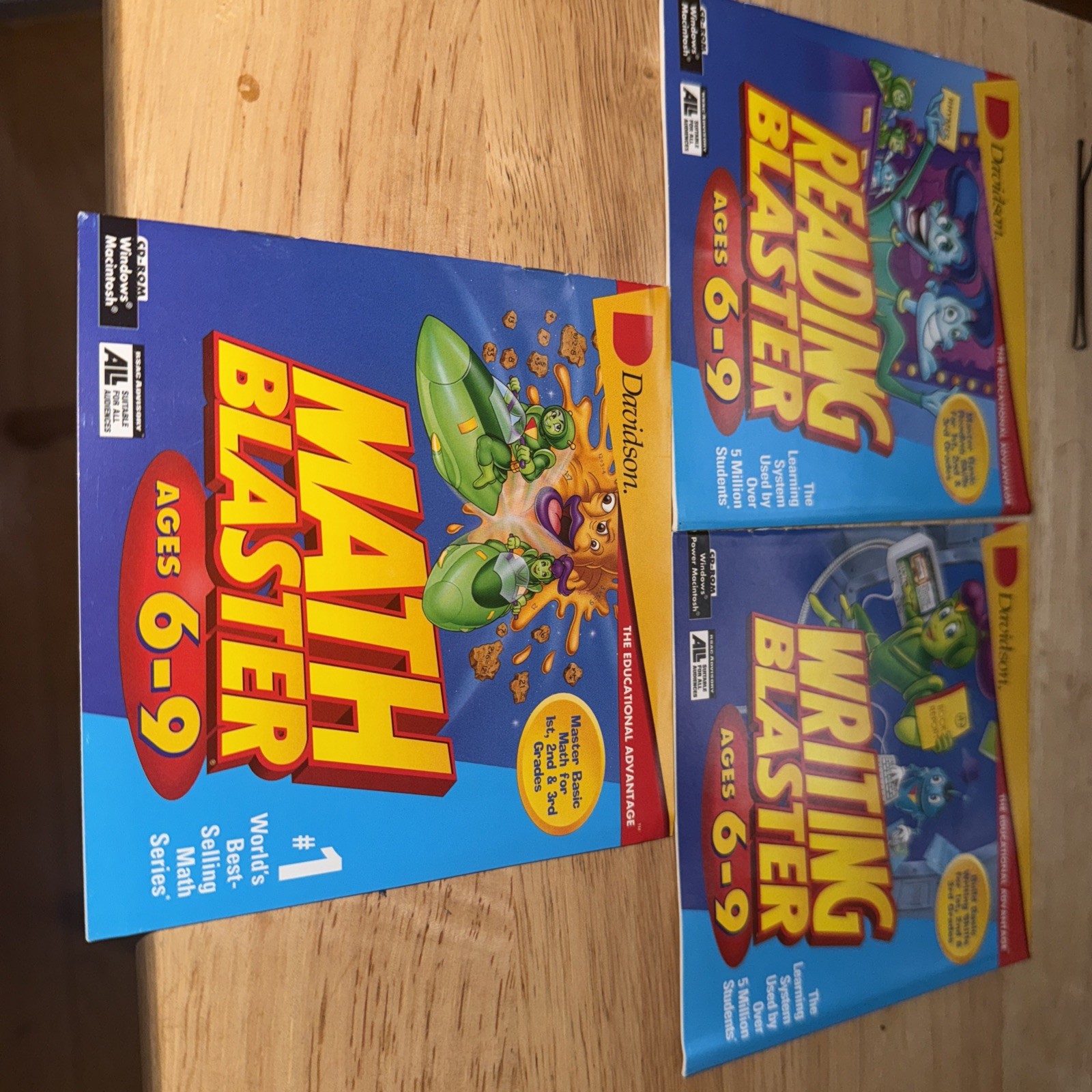 Knowledge Adventure 3R’s Reading Writing Arithmetic Blaster 3CD Ages 4-6