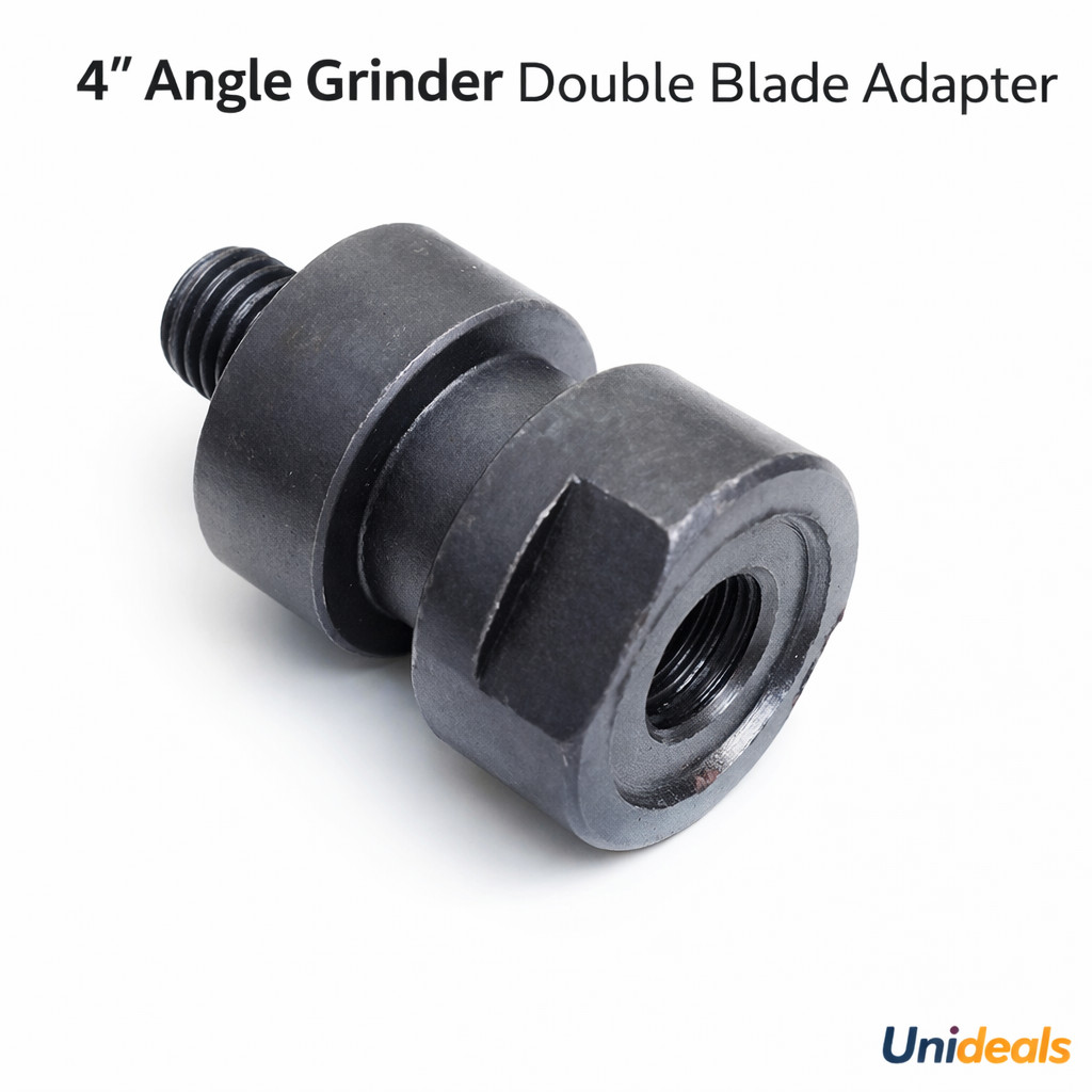 10.2cm Angle Grinder Double Blade Adapter For Diamond Marble Blades, Nut