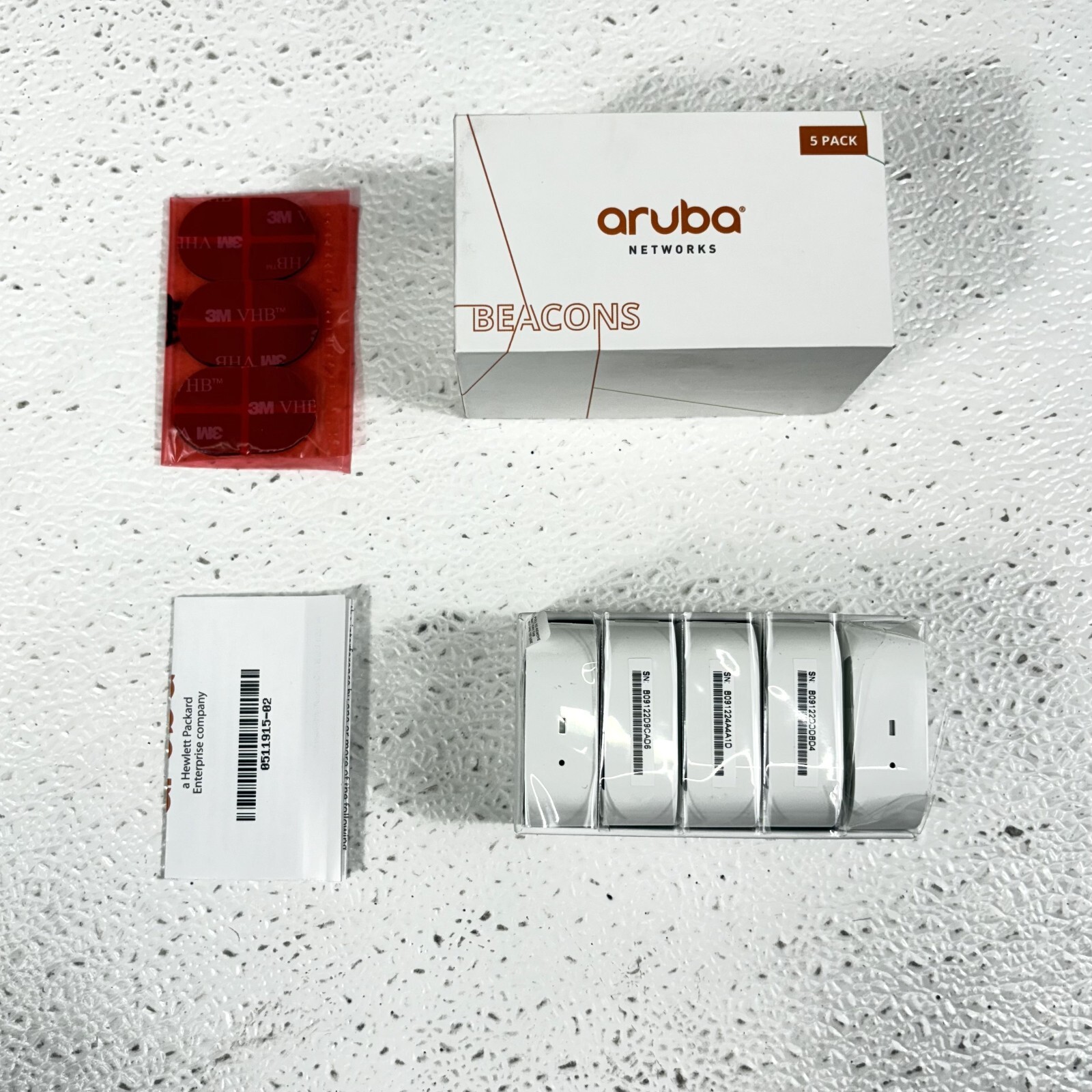 Aruba LS-BT1-5 Bluetooth Beacon 5-Pack JW313A | BLE Indoor Tracking | NEW