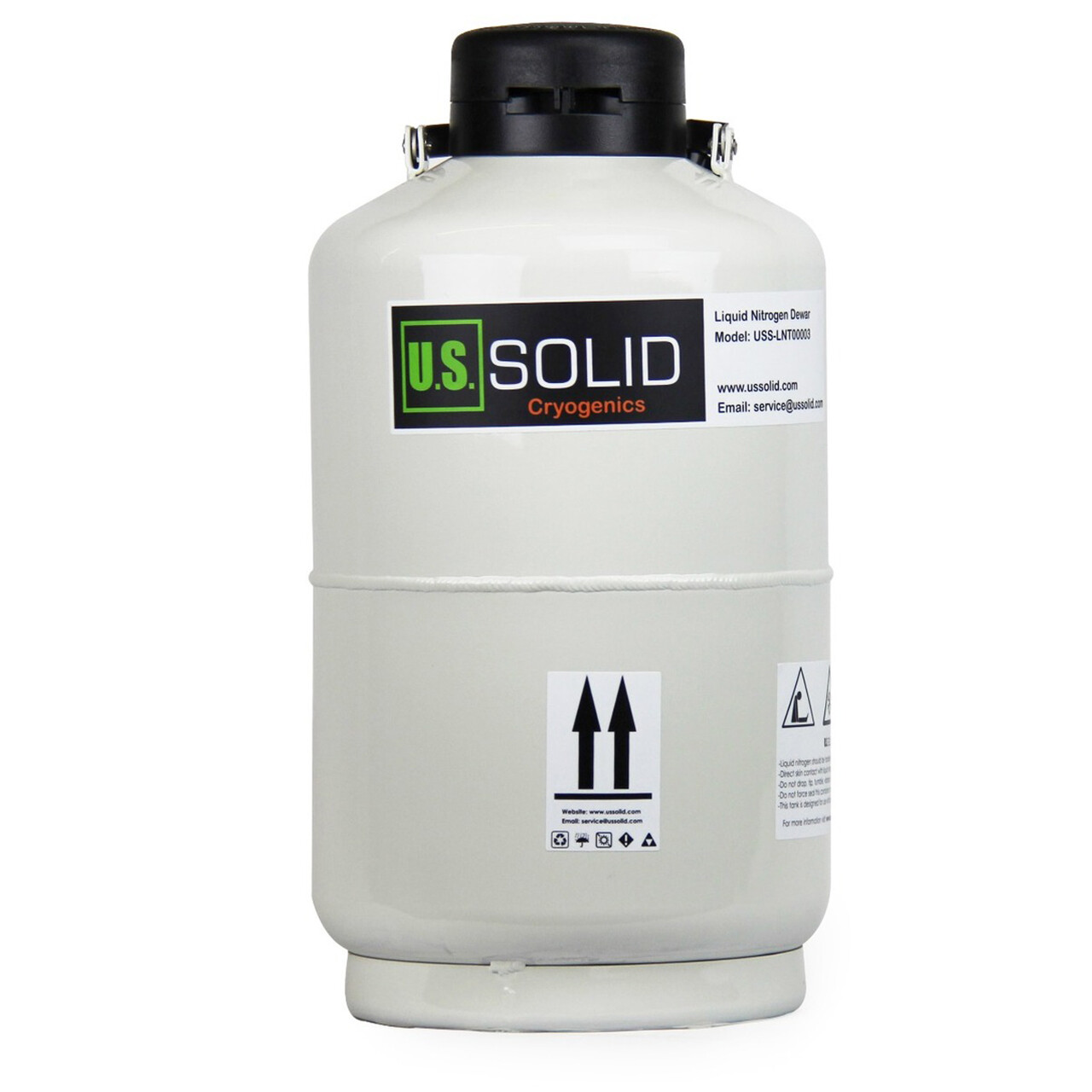U.S. Solid Liquid Nitrogen Tank LN2 Storage Container Dewar, 3L/6L/10L/20L/30L