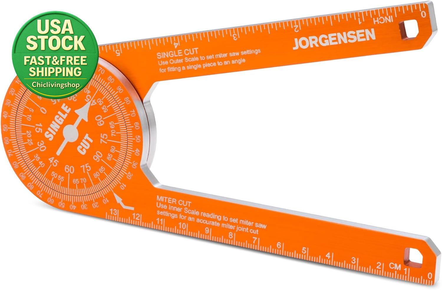 Miter Saw Protractor 7 Inch Aluminum Angle Finder Precision
