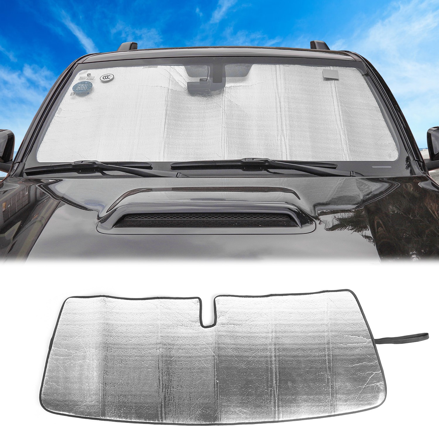 Front Windshield Sunshade Visor Anti Heat Shield Protect Cover for 4Runner 2010+
