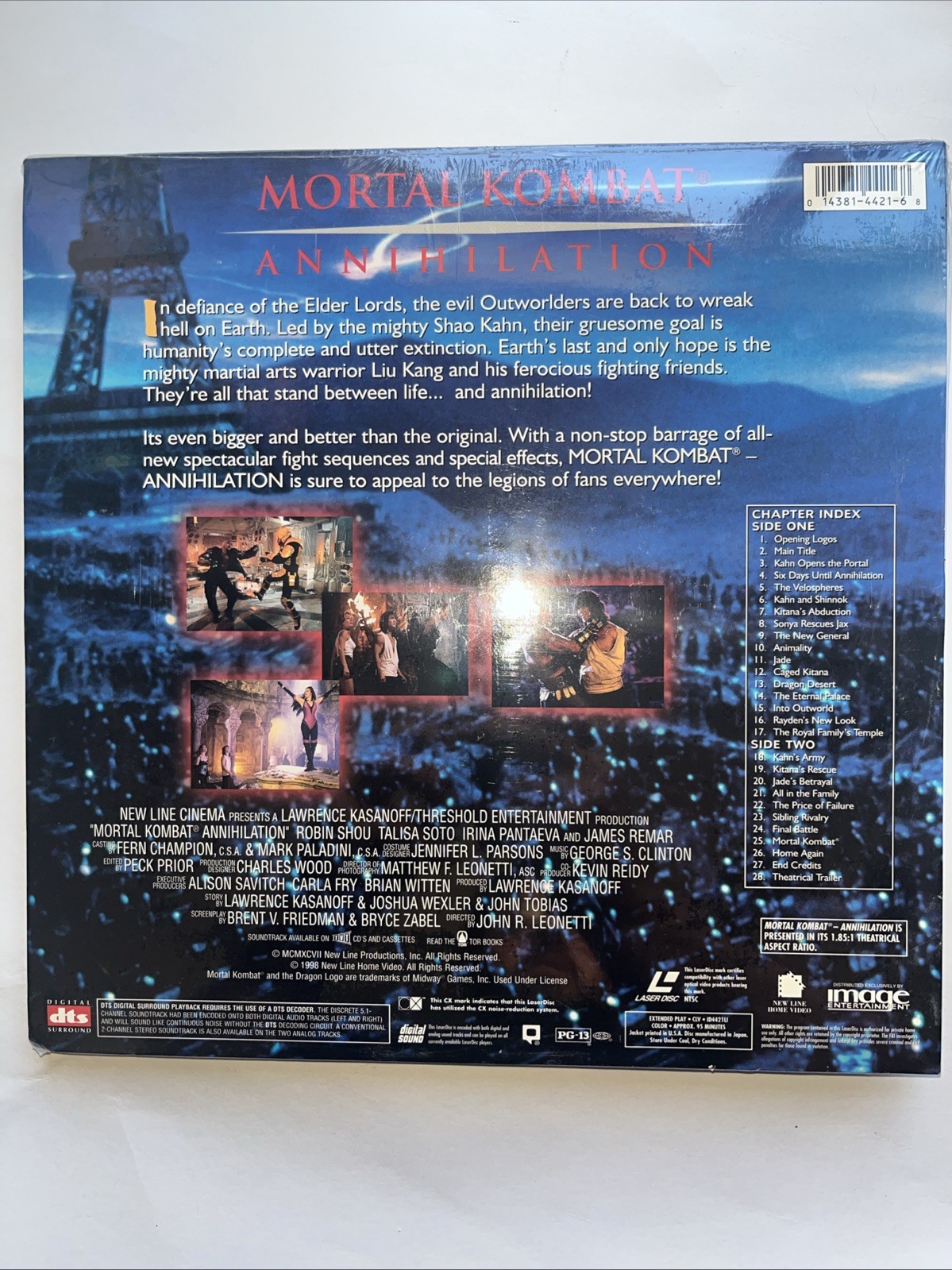 Mortal Kombat - Annihilation DTS Sealed Laserdisc