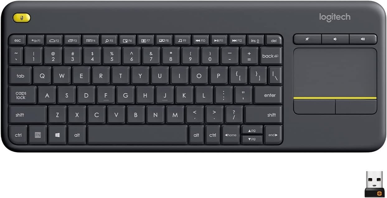 Logitech - K400 Plus TKL Wireless Membrane Keyboard for PC/TV/Laptop/Tablet