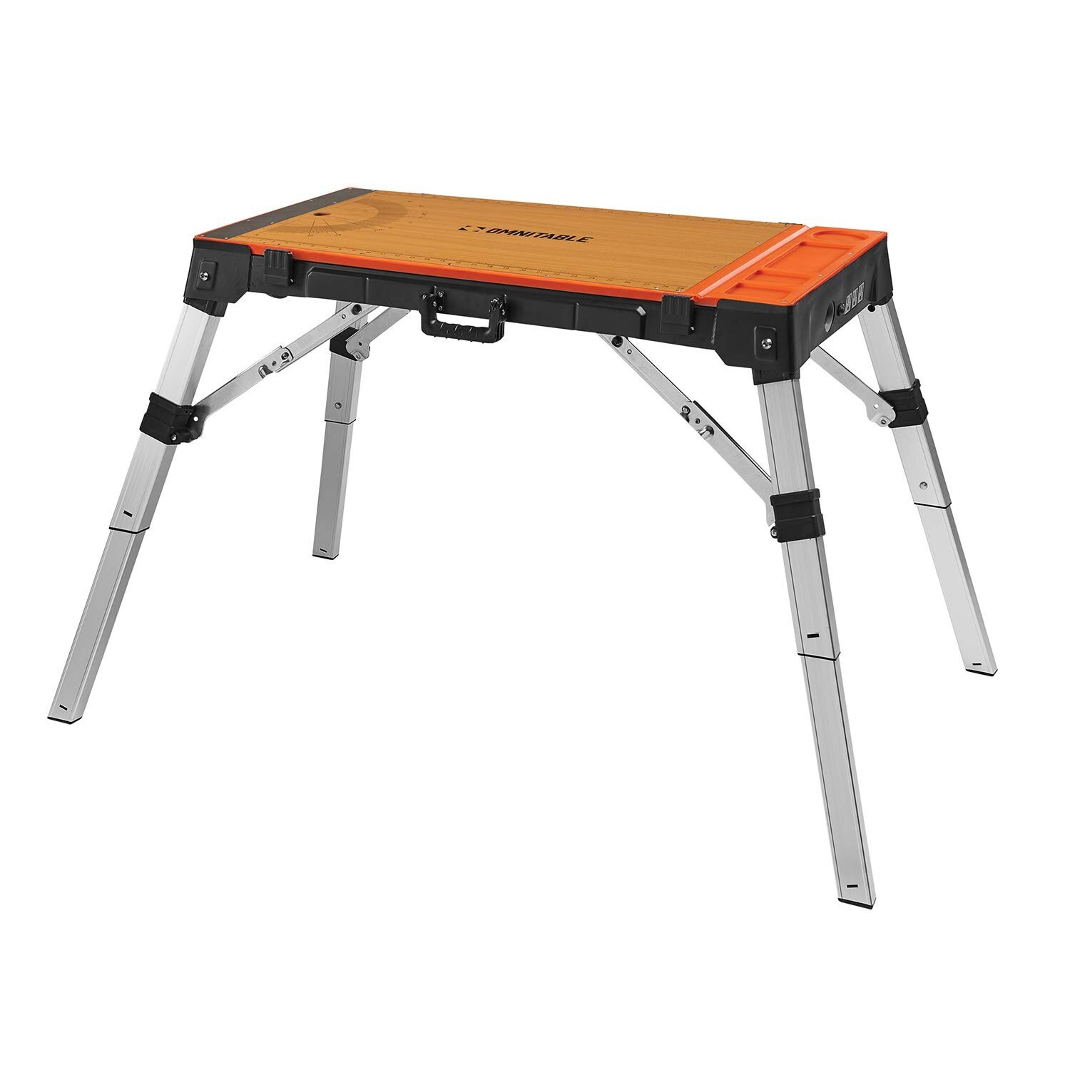 Disston 30146A OmniTable 4 in 1 Portable Workbench Work Table Dolly Scaffold ...