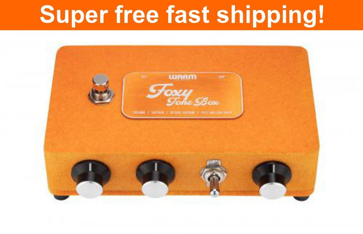 Warm Audio WA-FTB Foxy Tone Box Octave Fuzz Guitar Effects Pedal Electric Guitar