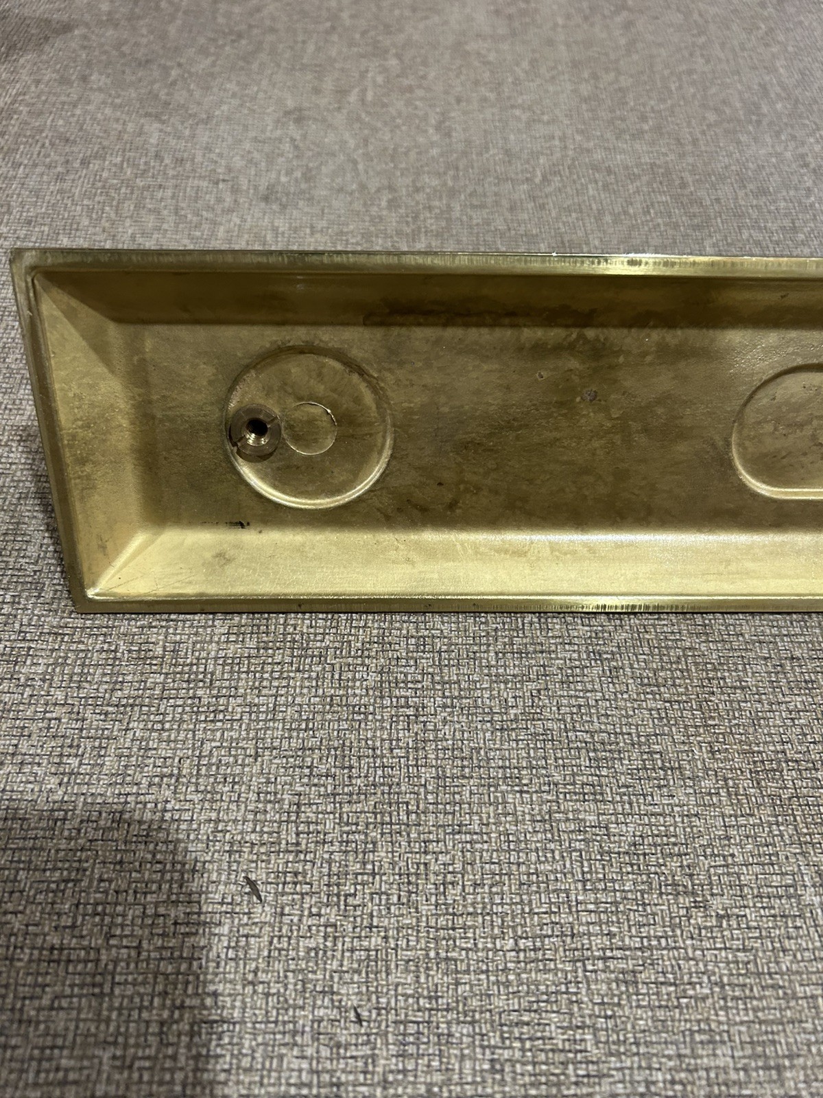 Baldwin Tremont 6605 Exterior Active Face Plate Gold Trim