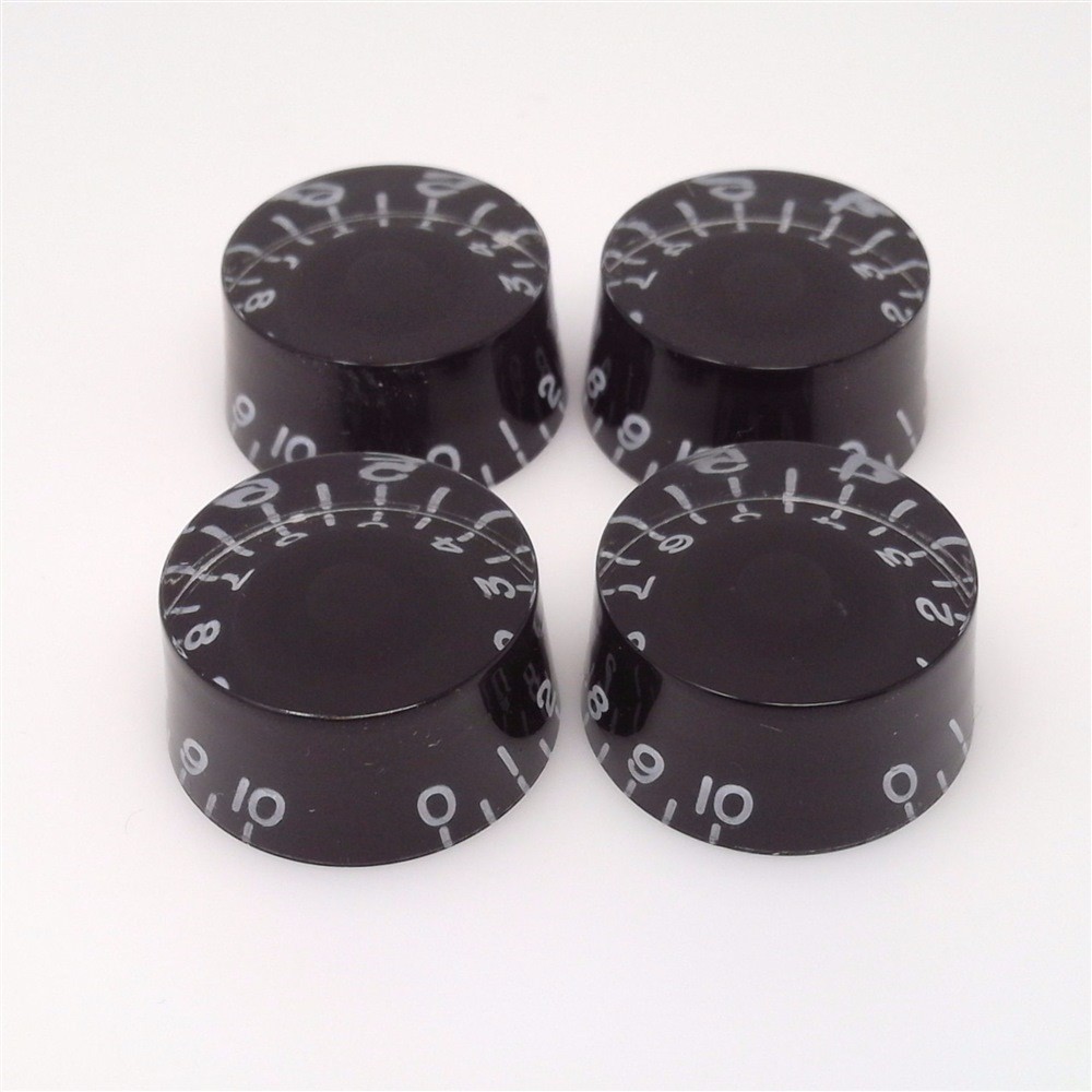 True Custom Shop® Black Recessed Speed Knob Set for Gibson USA Les Paul