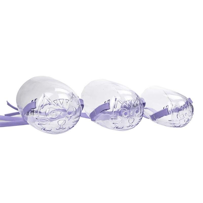 Transparent Muzzle for Cats Small Animals Grooming Muzzle Pet Dog Bathing Muzzle