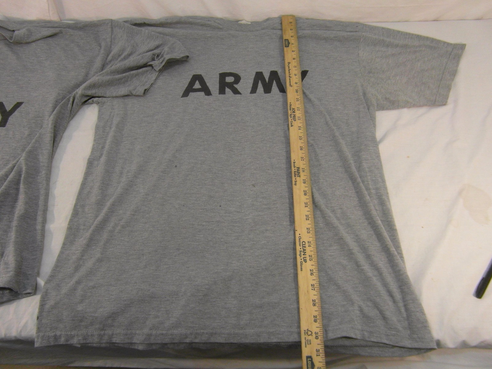 (2) US Army IPFU Short Sleeve T-Shirts Reflective Physical Training Gray 31512