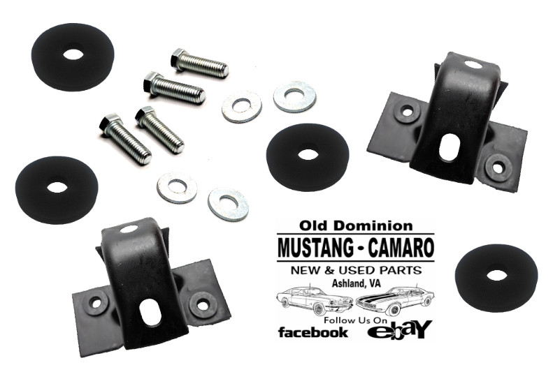1965-1966 Mustang Rear Bumper Body Bracket Mounting Kit