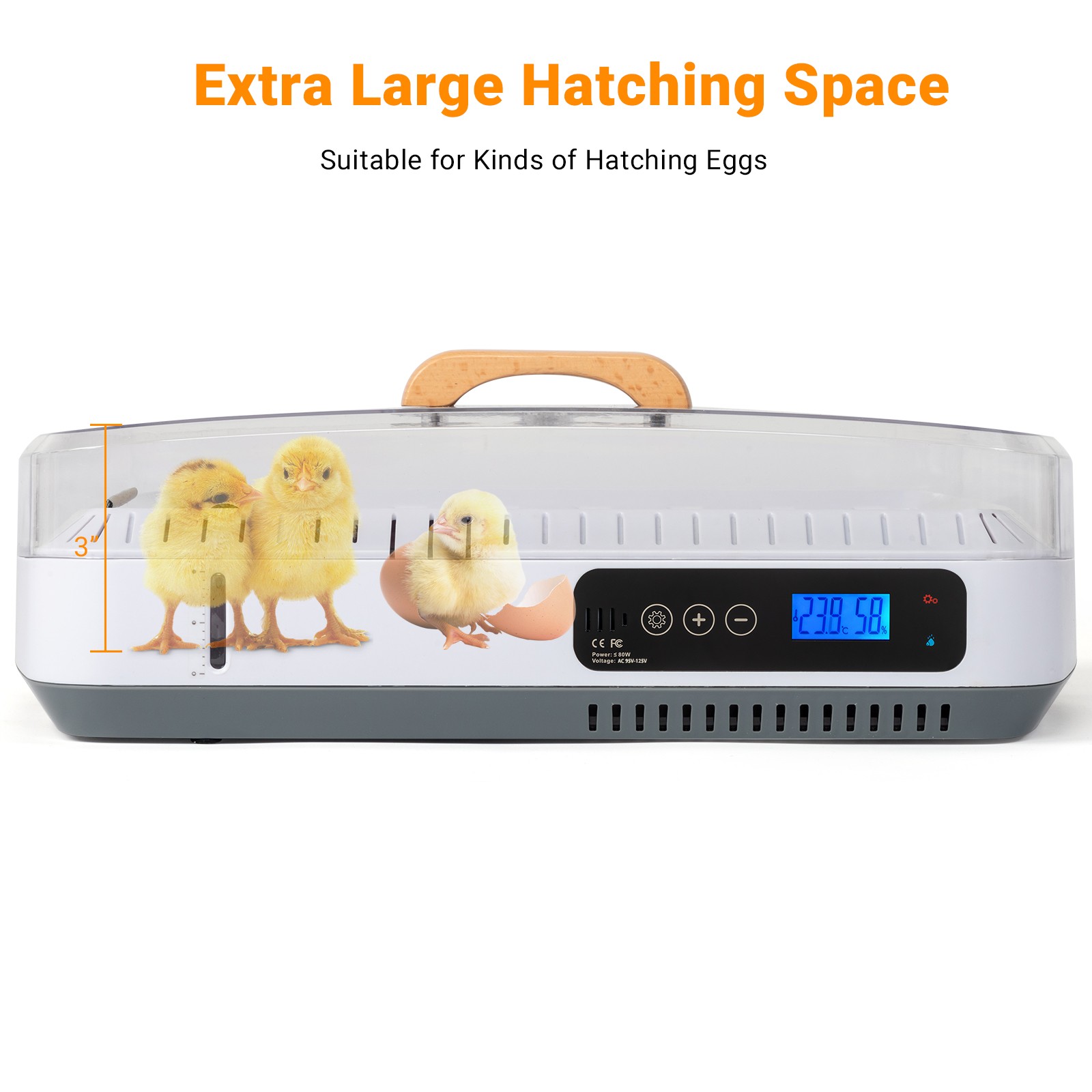 35 Egg Incubator with Automatic Egg Turning Egg Hatching Temp & Humidity Control