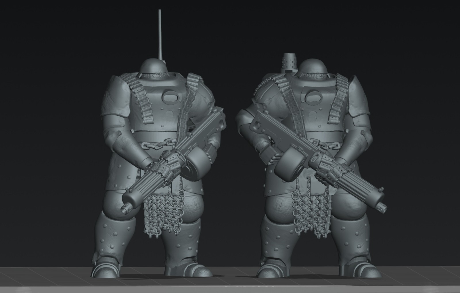 Trench Crusade x2 Heavy Mechanised Infantry Machine Gun Team (New Antioch)