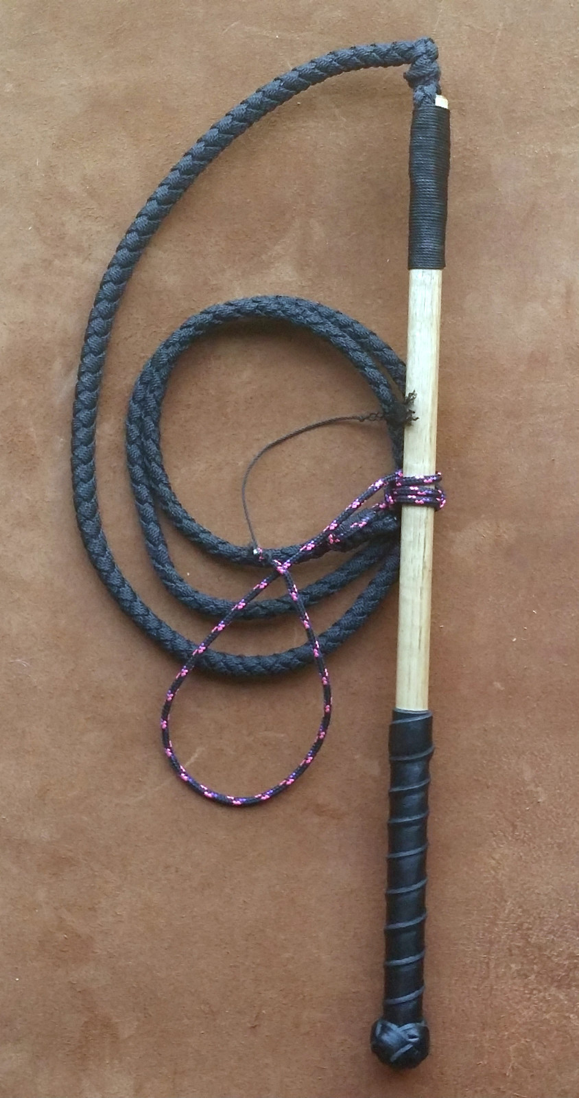 5ft nylon synthetic stock whip stockwhip