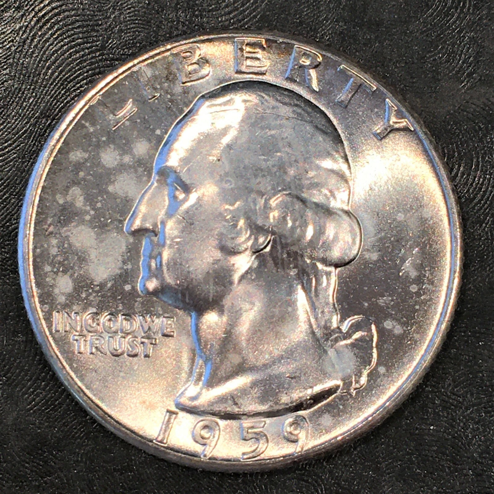1959 Silver Washington Quarter - SUPERB  - High Quality Scans #i875