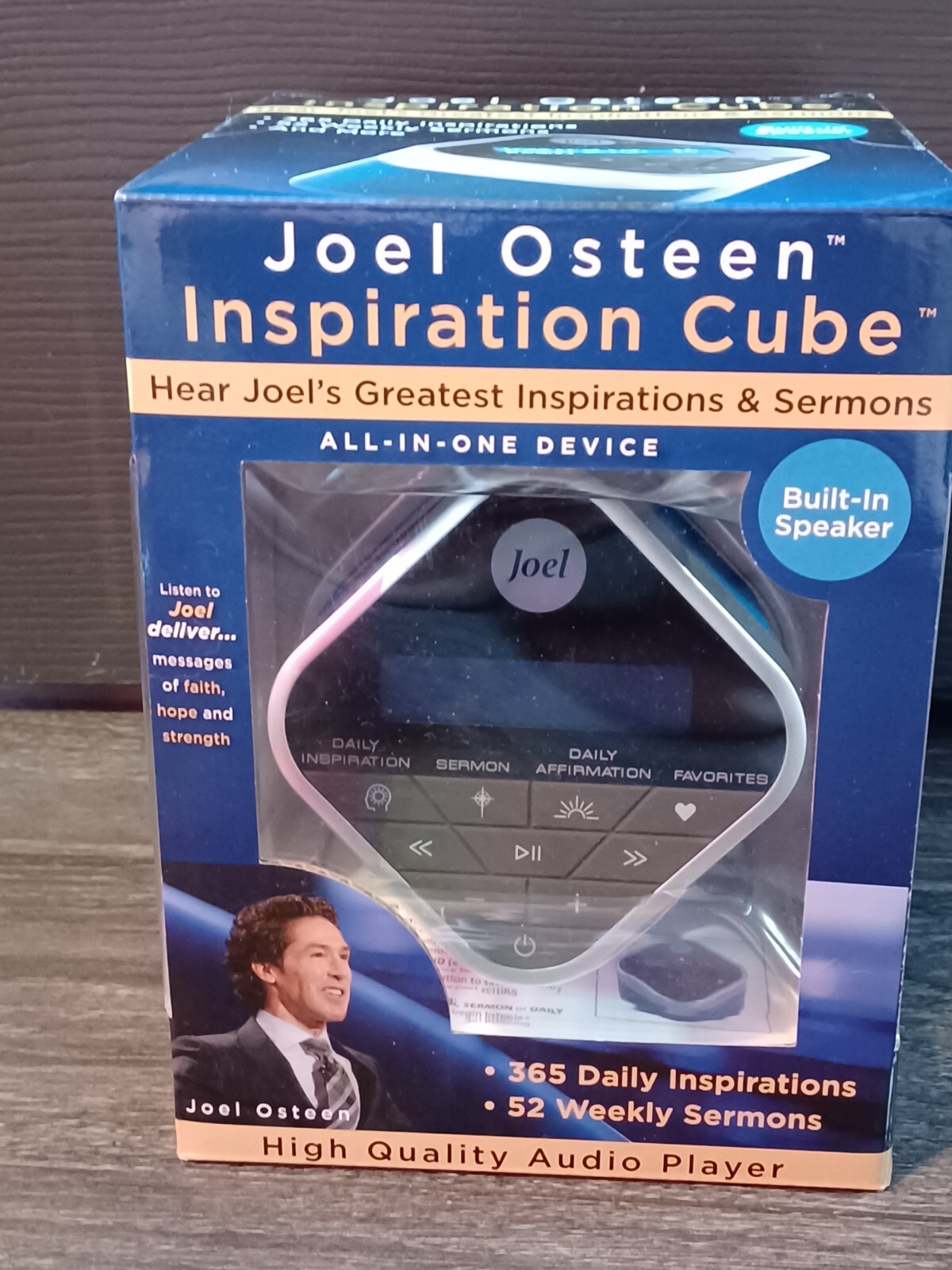 Joel Osteen Inspiration Audio Cube With Sermons & Affirmations New Sealed Box