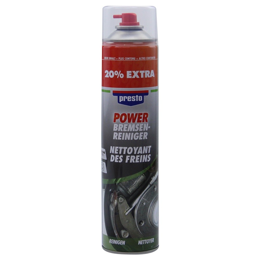 Brake Cleaner 600ml Presto Power Parts Cleaner Acetone Free 600ml Spray Can