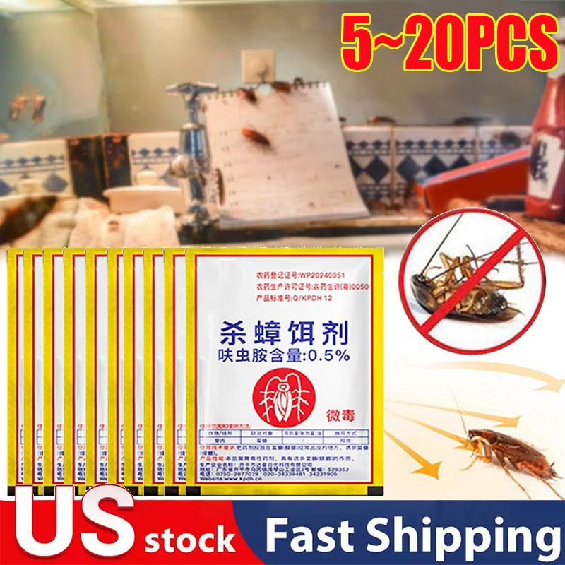 15X Cockroaches Killer Medicine Cockroach Trap For Kitchen Household