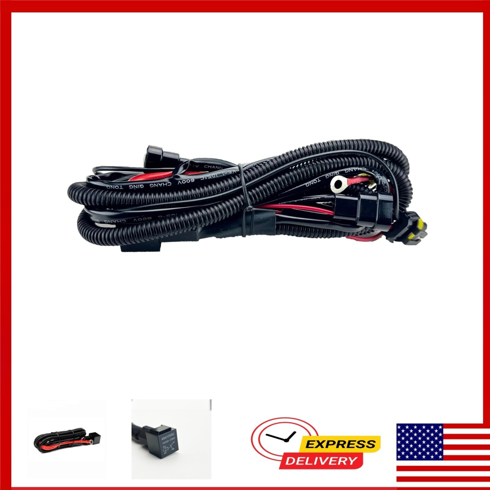 Innovited Universal Relay Wiring Harness for HID H1 H4 H7 H11 9005 9006