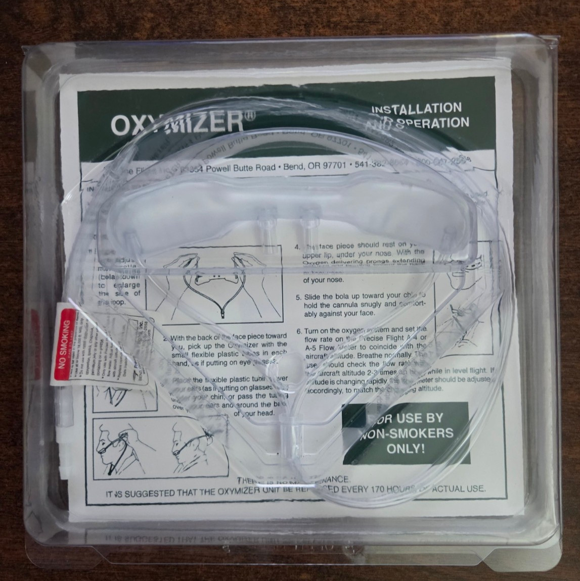 Precise Flight Standard Face Oxygen Mask & Oxymizer Cannula Kit