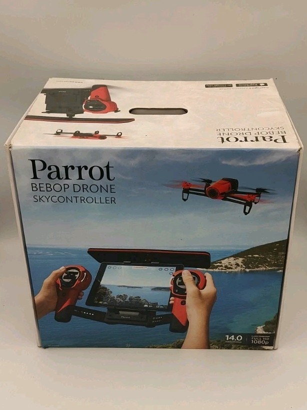 Used Parrot BeBop Drone 14 MP Full HD 1080p Fisheye Camera Sky Controller Bundle