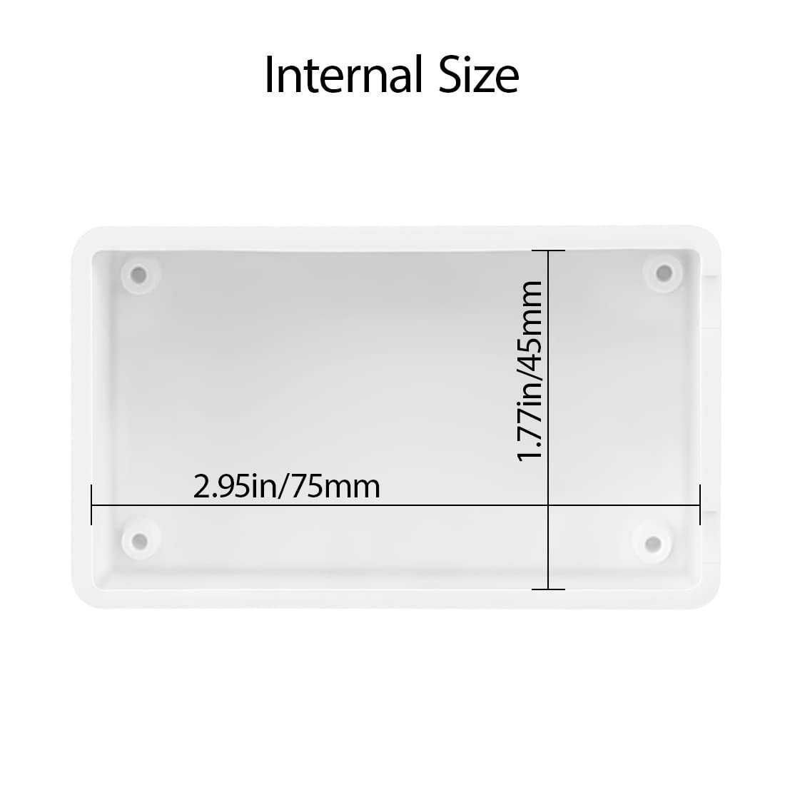 Project Box 5 Pieces ABS Plastic Electrical Project Case Small Junction Box for
