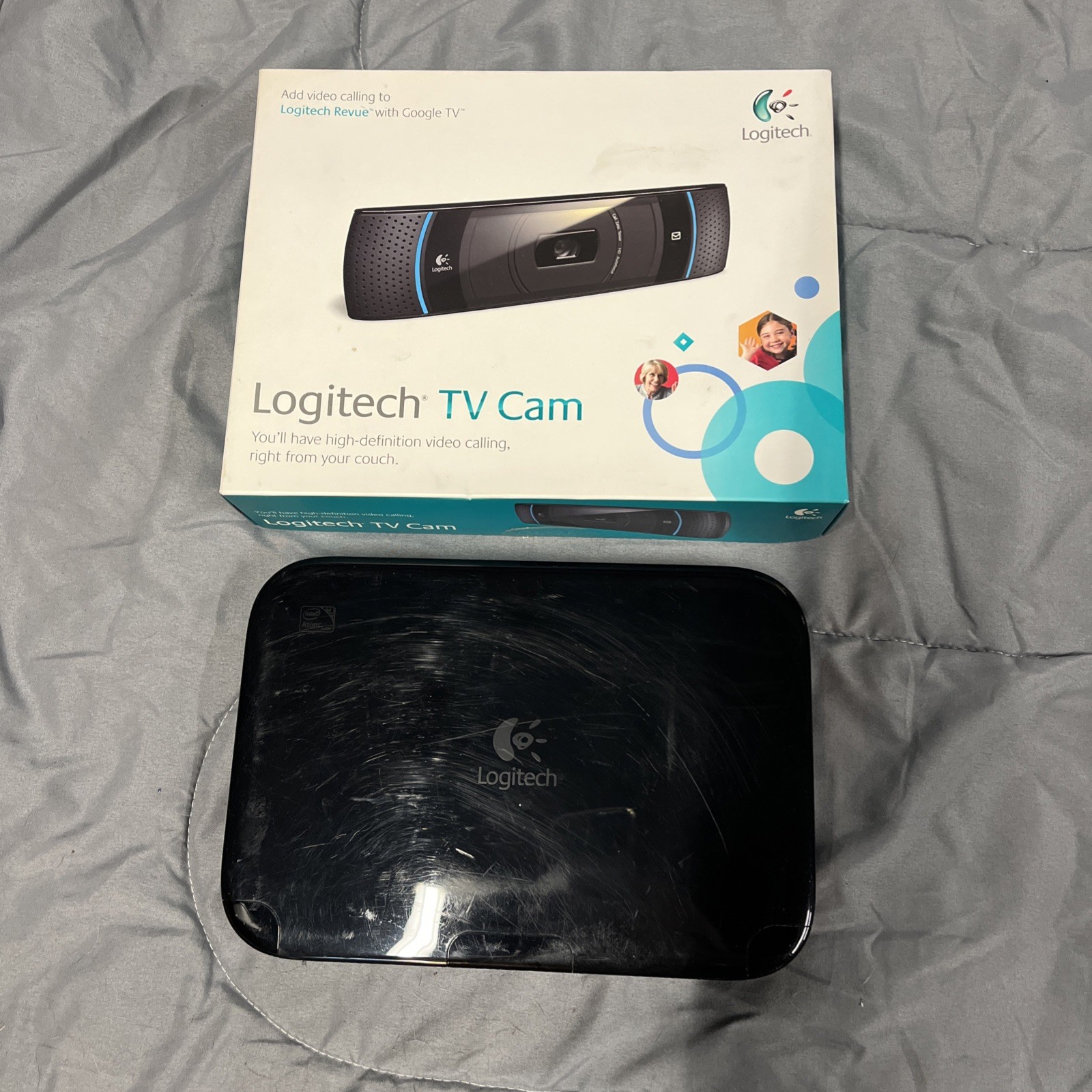 Logitech Revue D-R0001 Media Streamer w/ Logitech V-U0022 TV Cam - UNTESTED
