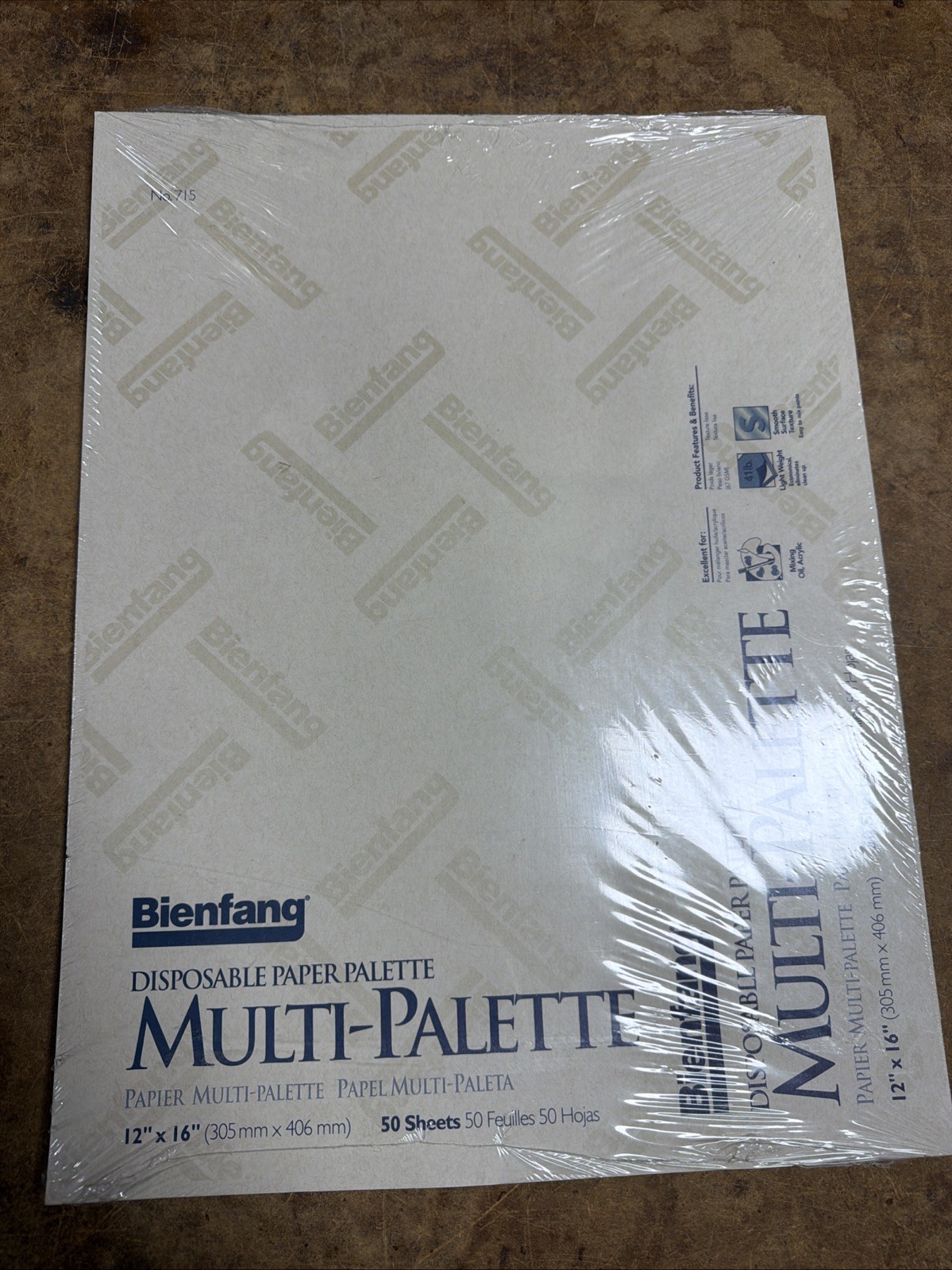 Bienfang Disposable Multi-Palette Paper 12" x 16"- 50 Sheets