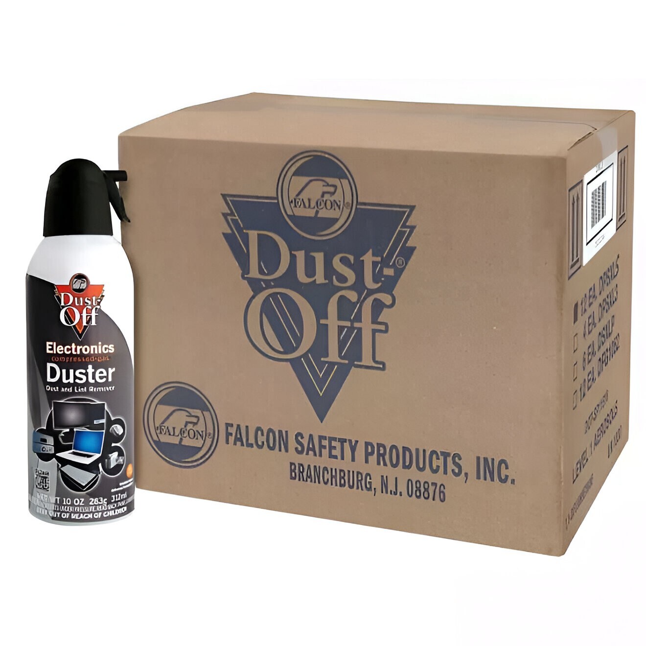 Falcon Dust Off 10 oz Electronic Compressed Gas Duster Air Duster (Choose Count)