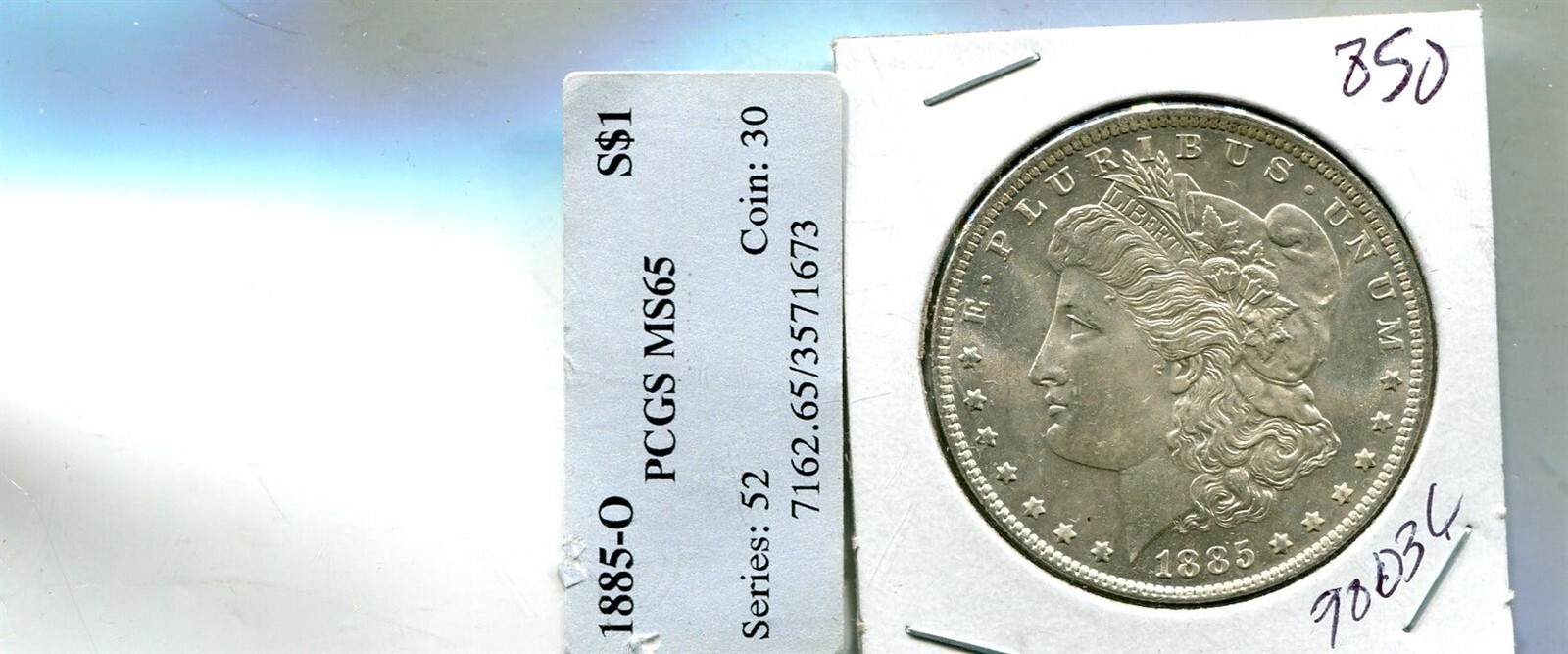 1885 O MORGAN SILVER DOLLAR GEM BU 9803Q