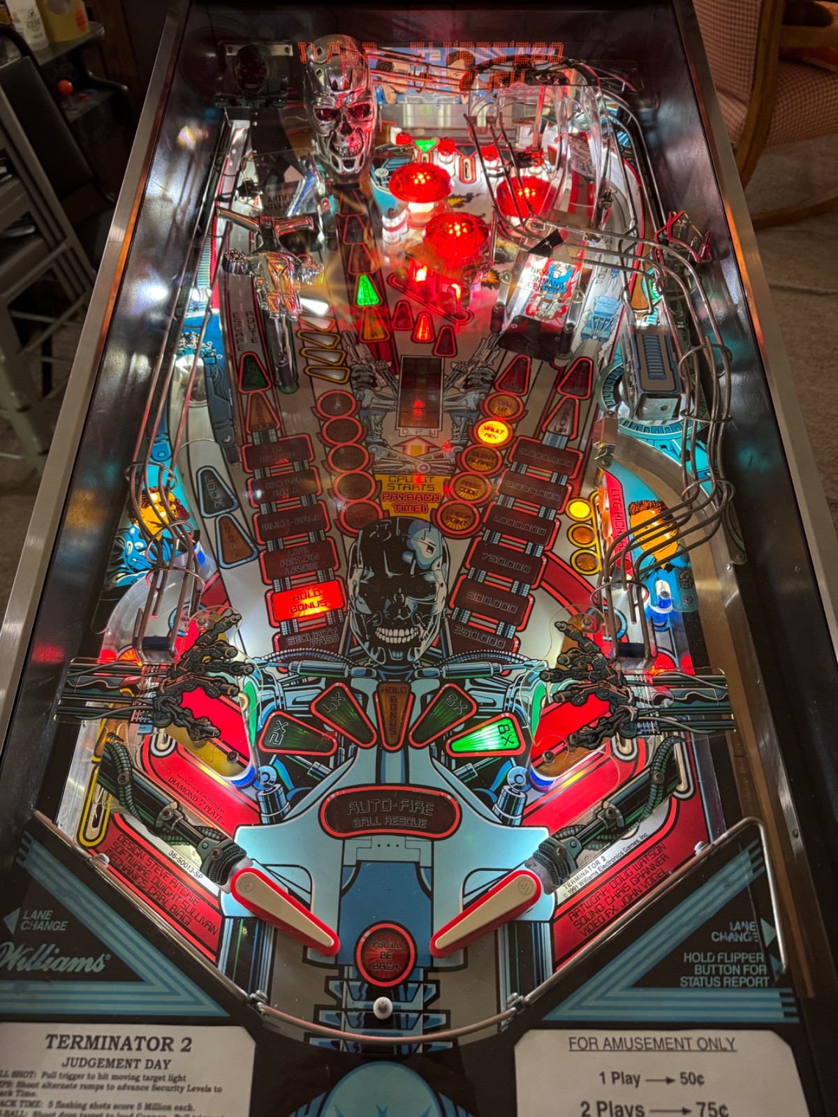 Terminator 2 Pinball Machine GI (General Illumination) LED Kit