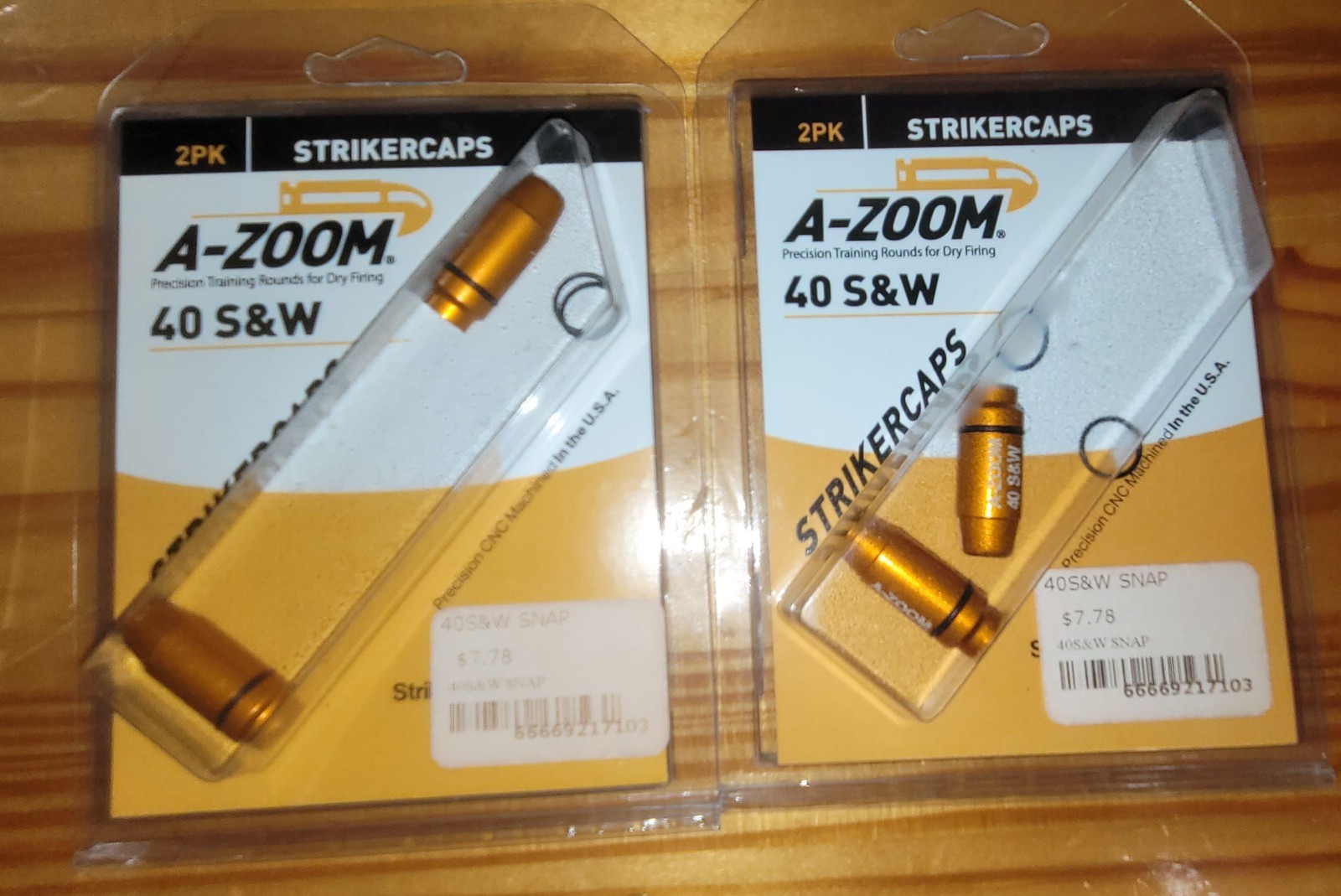 Lot of two packages of A-Zoom Snap Caps .40 S&W Practice Loads 17103 ,  NEW