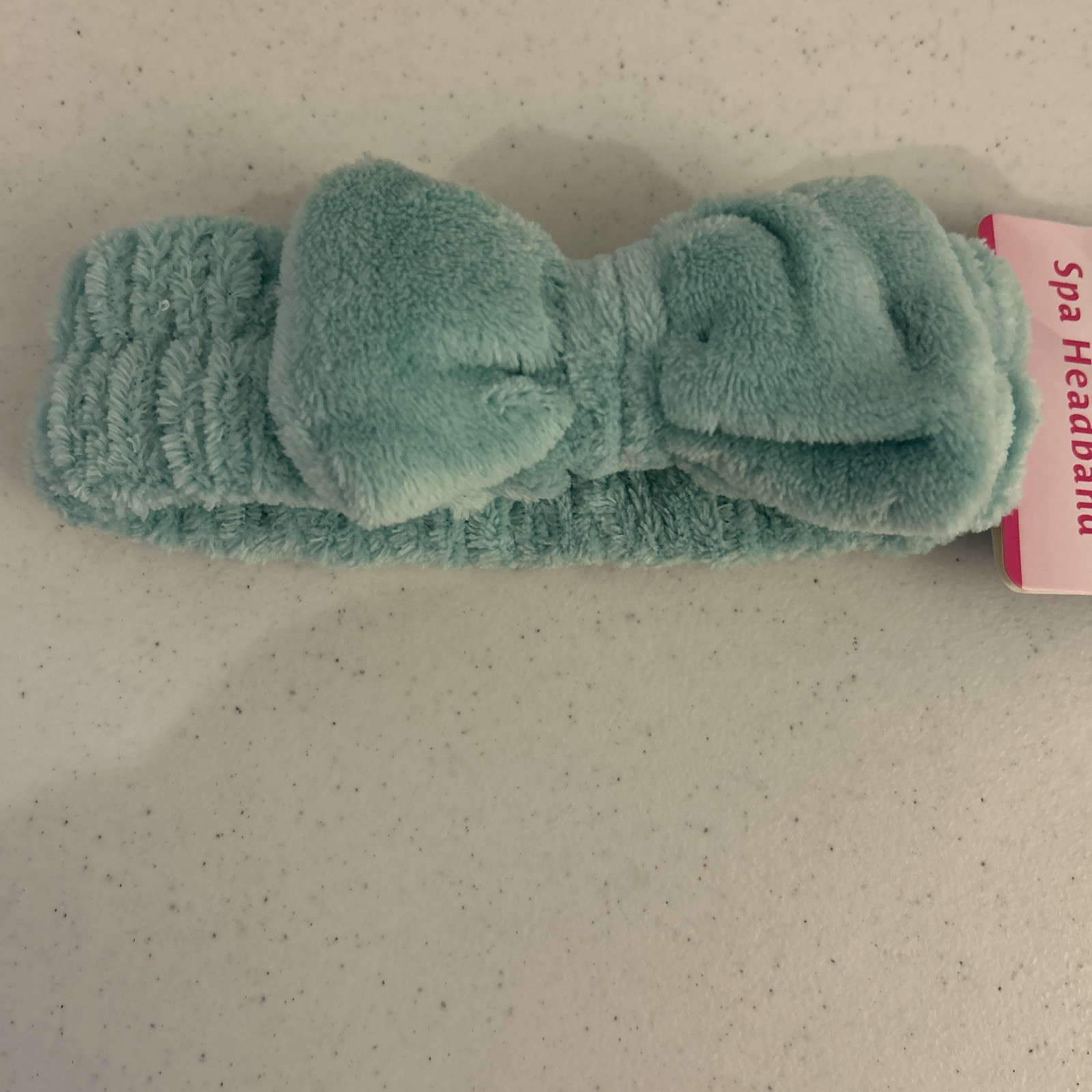 Skintimate Bow Spa Polyester Headband One Size Fits Most Light Green. NWT