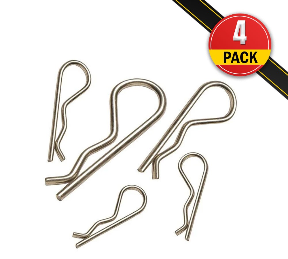 AgraLink Steel Hair Pin Clips, 5/32", Fits Pins 5/8" - 1" - 4 Pack (20 Pcs) F...