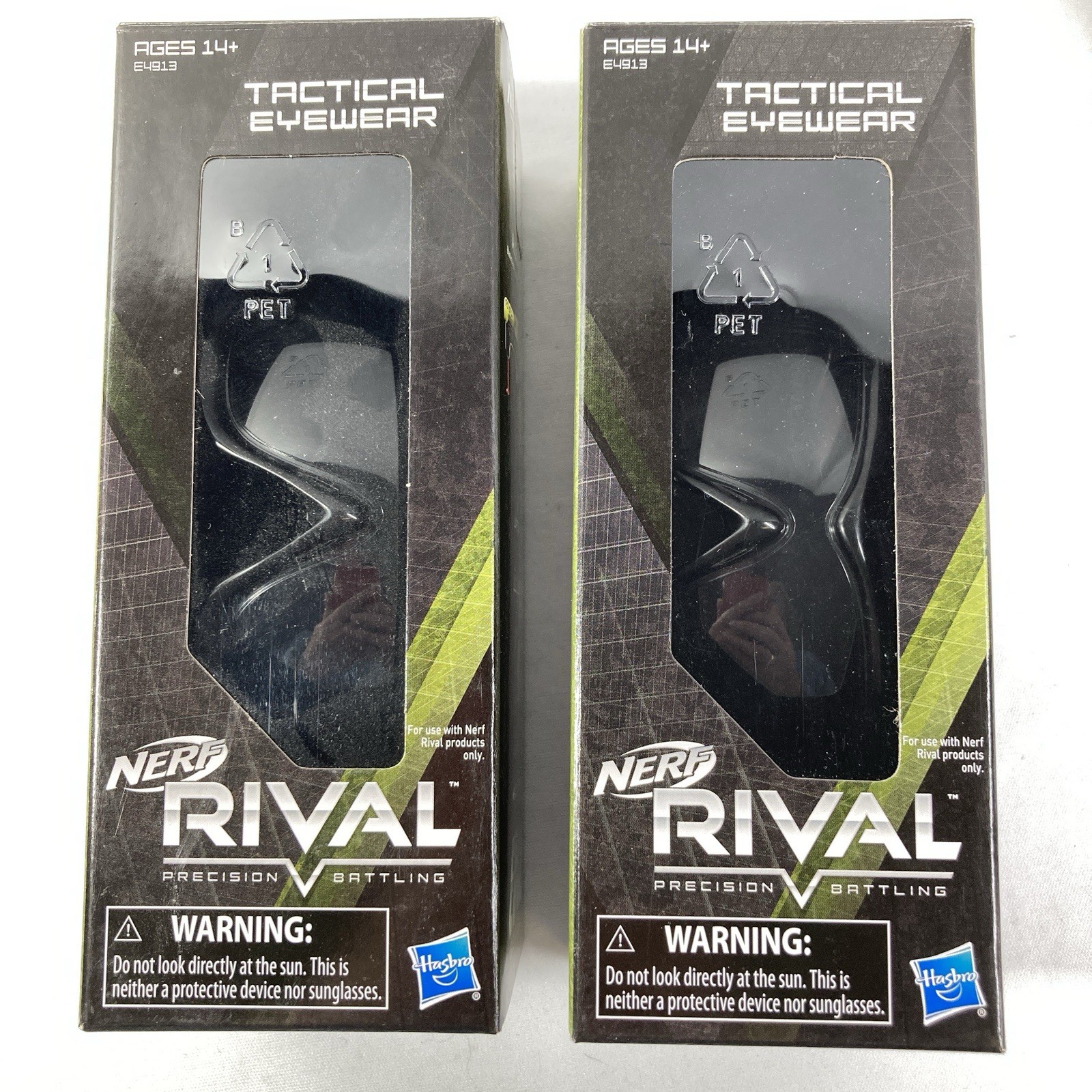 Nerf Rival Edge Series Tactical Eyewear Lot of 2 BRAND NEW Factory Sealed!
