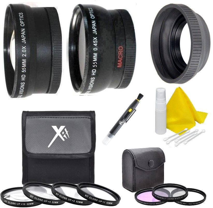 Lens/Filter & Accessory Kit For Sony Alpha A33 A35 A37 A55 A57 A58 A65 A77 A200
