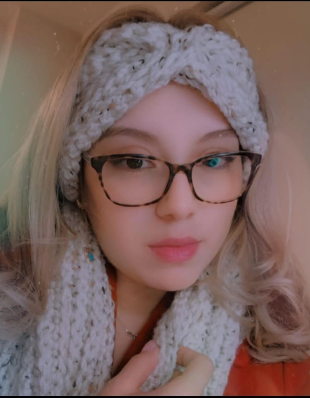 handmade hat and scarf set