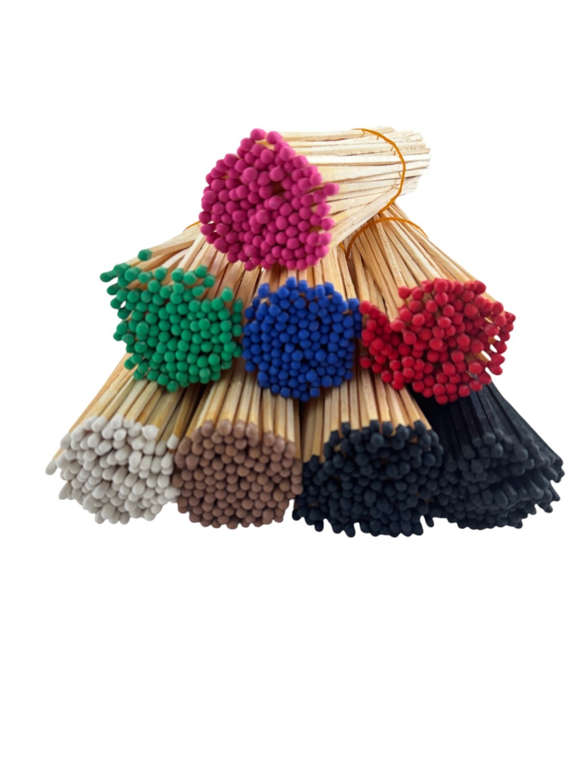 Blue Fireplace matches 8" Bundle of 100, Bulk, Match Refill, 8 Different Colors