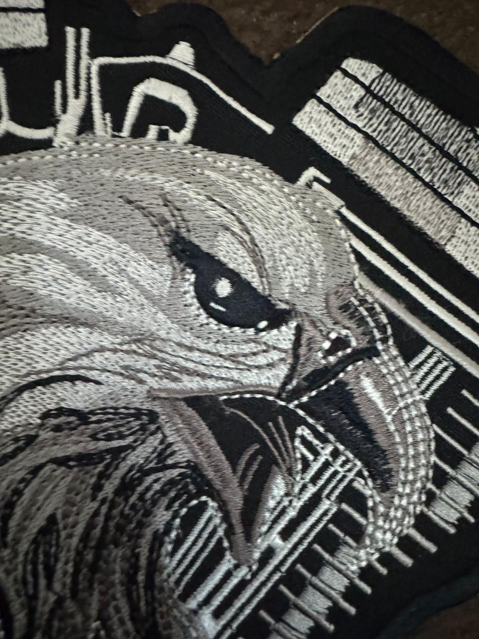 Twin Engine Eagle Biker Patch Large Back Piece Embroidery Iron On Vest Patch