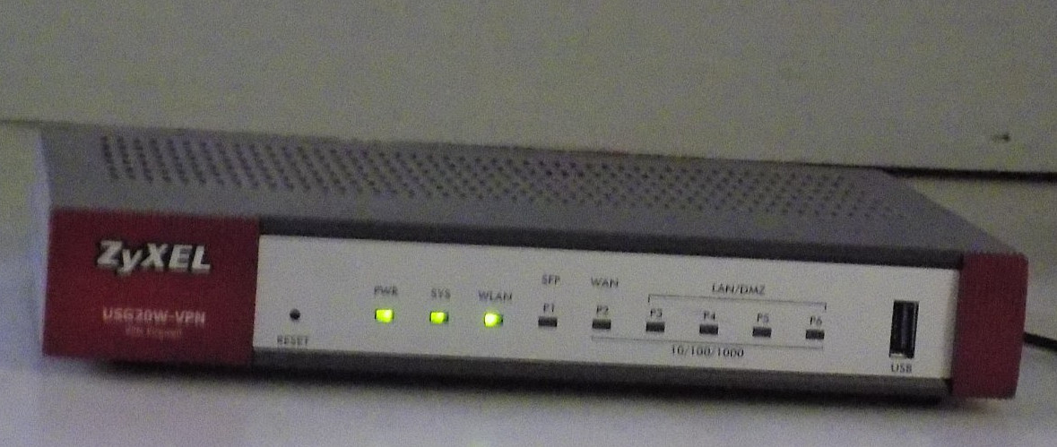 Zyxel USG20-VPN VPN Firewall W/AC-ADAPTER (TESTED/RESET)