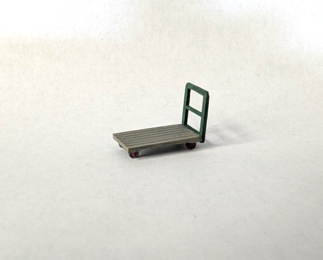 Arttista #1180 - Industrial Platform Truck / Cart - O Scale - Model Trains NEW