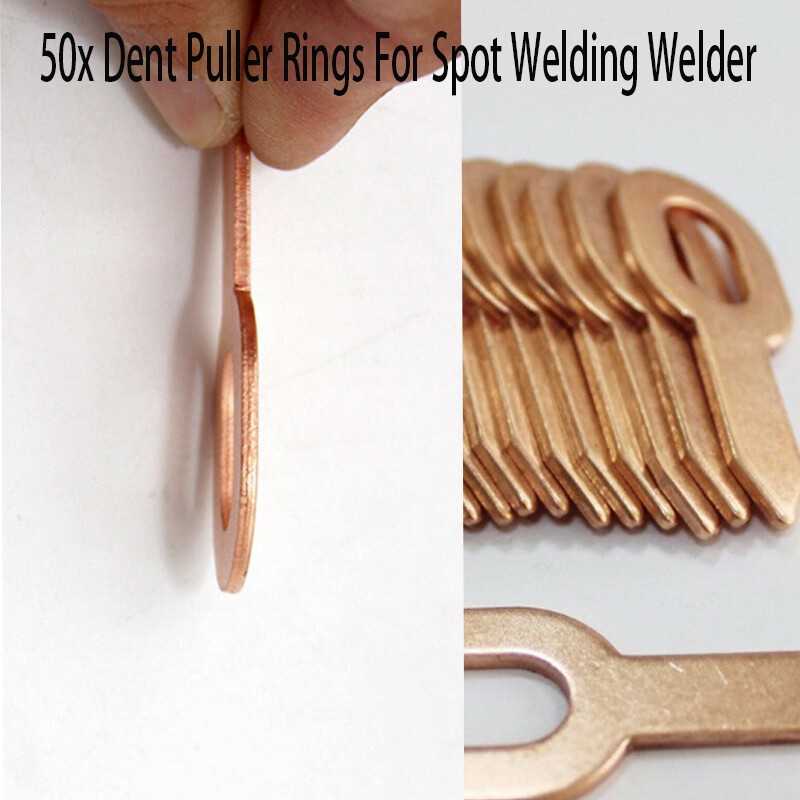 50x Dent Puller Rings Kit For Spot Welding Welder Car Body Panel Pulling Washer.