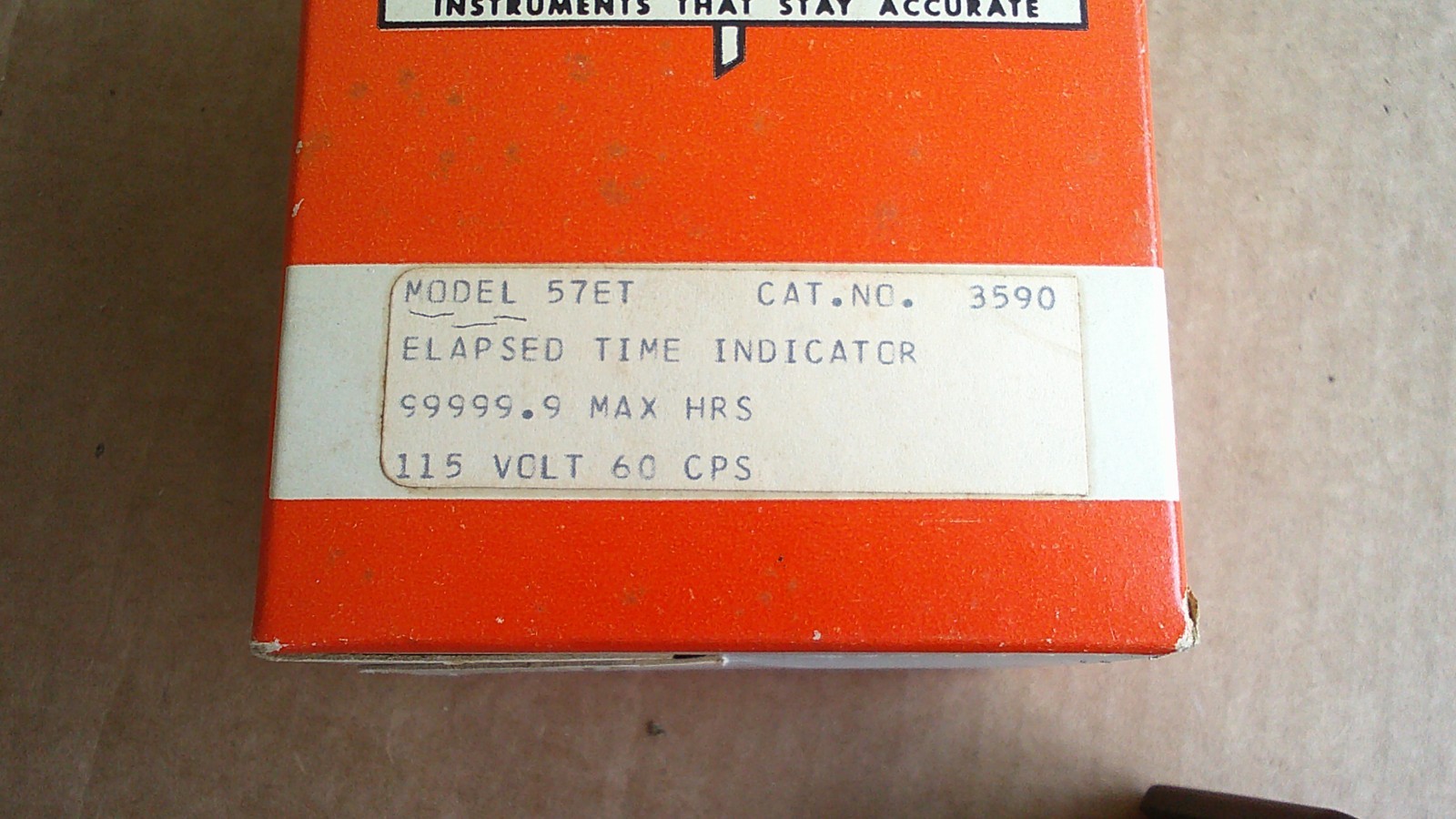 Vintage Simpson 57ET Elapsed Time Indicator Hour Meter NOS