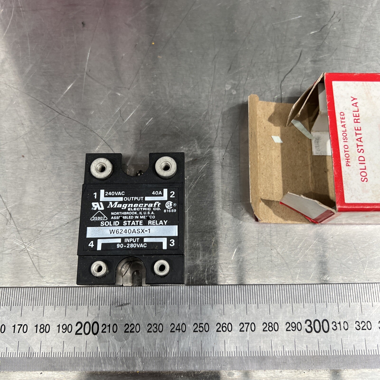 magnecraft solid state relay w6240asx-1 90-280 vac nib
