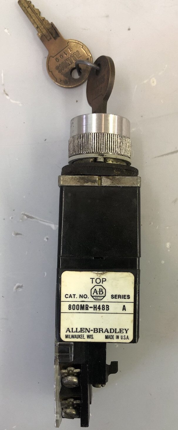 Allen Bradley 800MR-H48B Key Selector Switch 800MRH48B