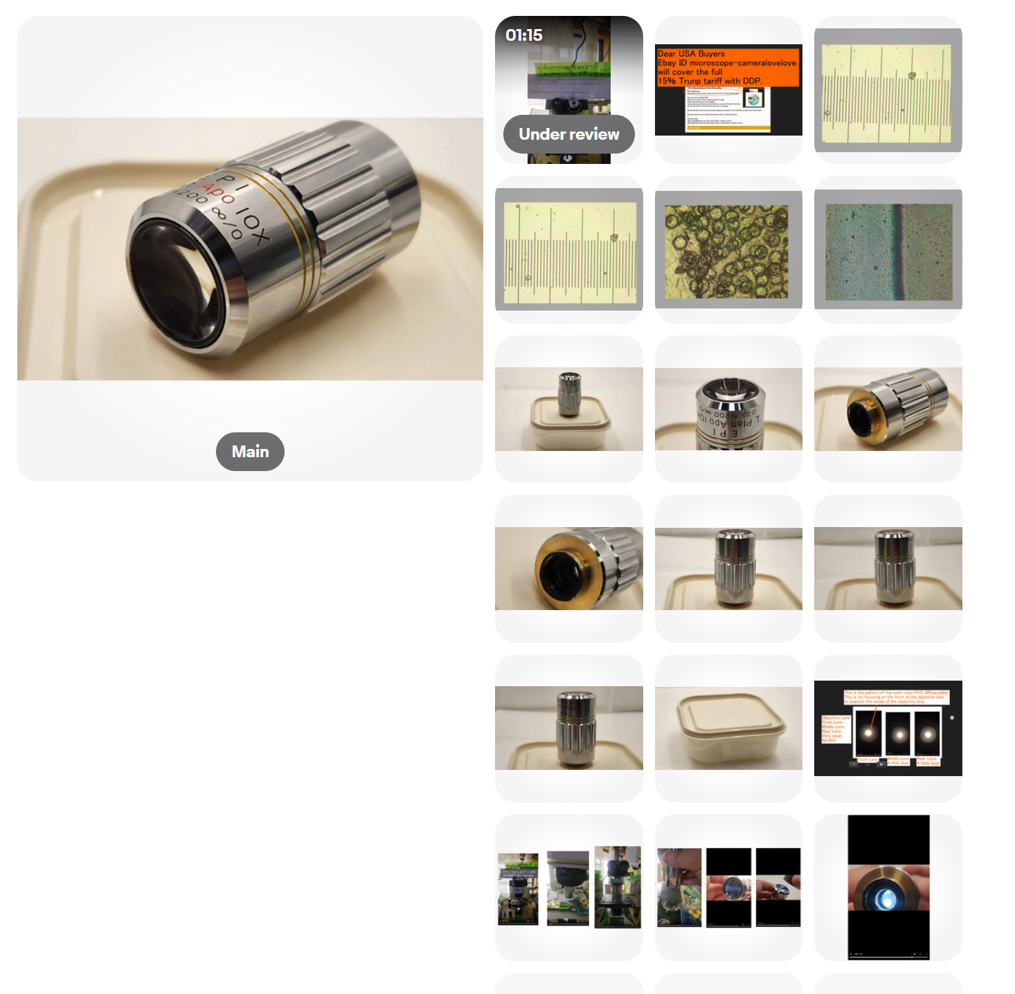 *Rare Exce* OLYMPUS EPI L PLAN APO 10X 0.23 F=200 INFINITY MICROSCOPE M26 35040