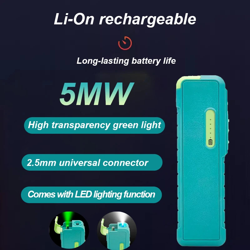 Rechargeable 2200Mah 539G Fiber Optic Visual Fault Locator 1-50Km Test Range 15/