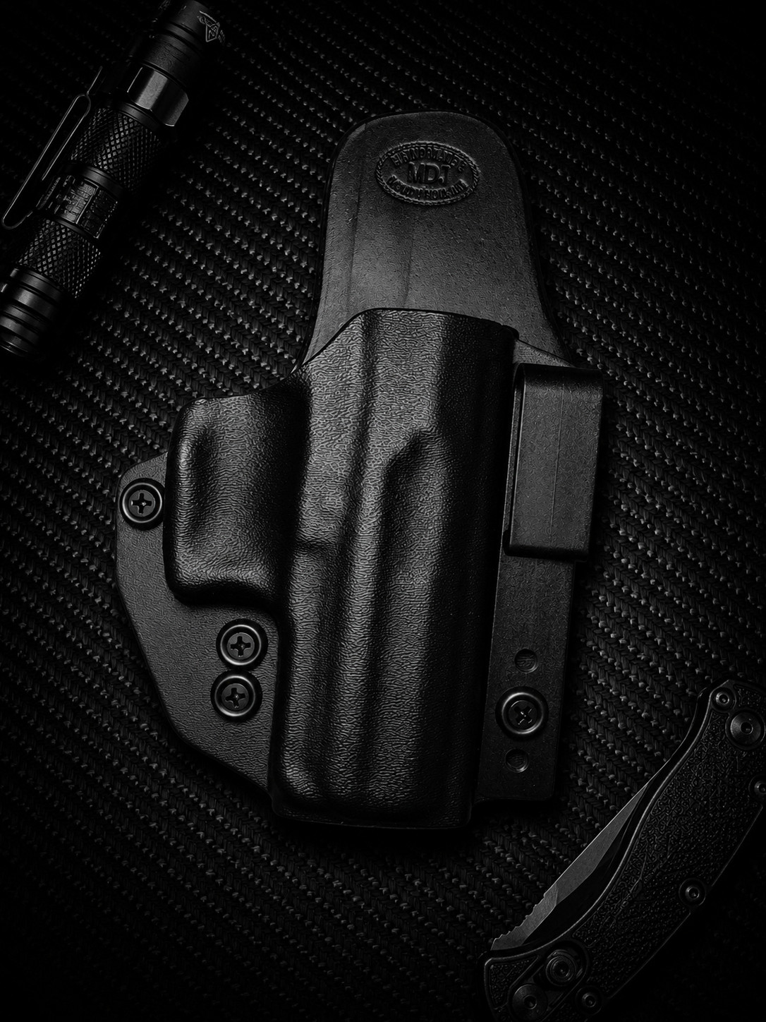AIWB small print Kydex/Leather Hybrid Holster with adjustable retention for H&K