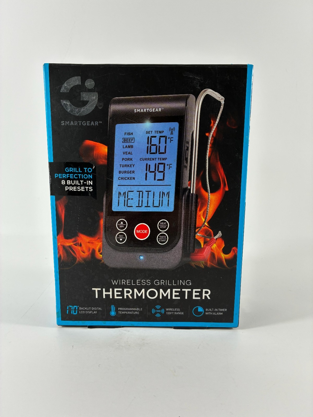 SmartGear Wireless Grilling Thermometer STG-6695-KB