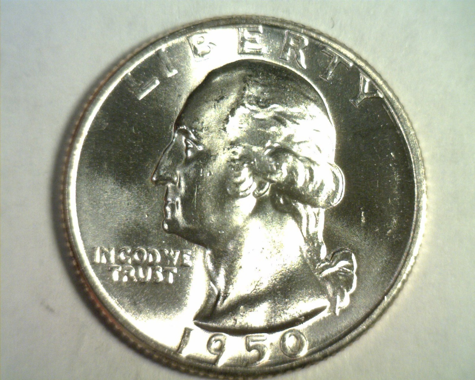 1950-D WASHINGTON QUARTER CHOICE UNCIRCULATED / GEM CH. UNC. / GEM NICE ORIGINAL